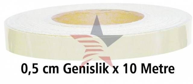ModaCar Fosfor Reflektiv Bant 0,5 cm x 10 Mt Beyaz 840075