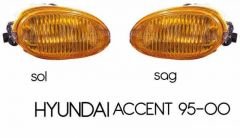 Hyundai Accent 95-00 Orijinal Sarı Sis Lambası Set Ampüllü 840070