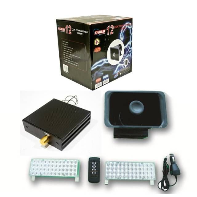 ModaCar Eskort Siren + 96 Ledli Flash Lamba KİT 46a001
