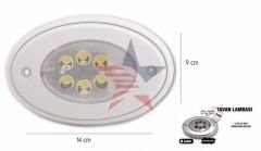 Modacar 6 Ledli Dokunmatik Tavan Lambası 12-24 Volt 370107