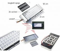 ModaCar 36 Ledli Beyaz Tavan Lambası 37a039