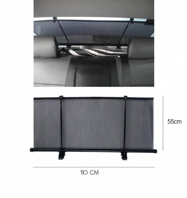 ModaCar 110 cm SİYAH Arka Cam Perdes TAKMATİK Delmeden Takılan 401122G110