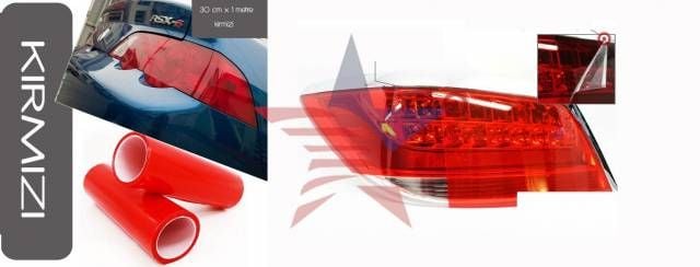 Transformacion M-Head KIRMIZI Stop Filmi   30 cm x 1 Metre  37p012