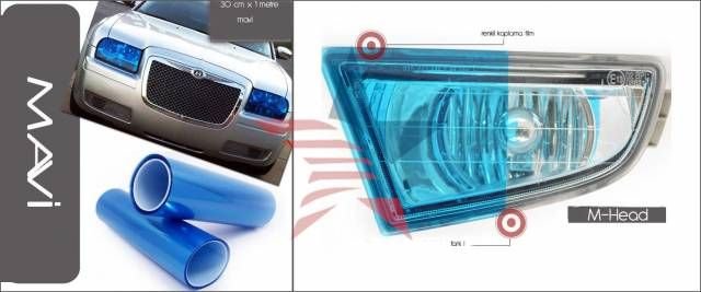 Transformacion M-Head MAVİ Far Filmi 30 cm x 1 Metre 37p002