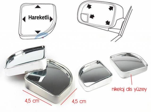 ModaCar Dokunmatik Kör Nokta Aynası 2 li 040005