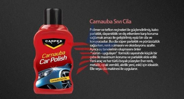 Carpex Carnauba+Teflon Otomobil Cilası 09e036