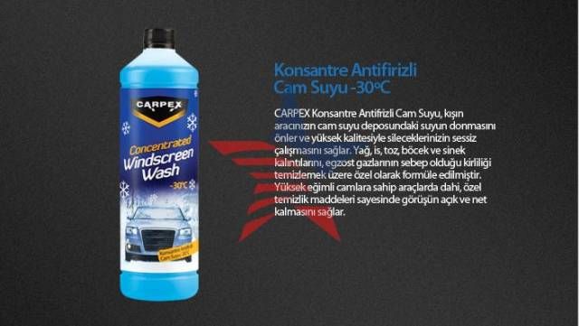 Carpex 1 Litre Konsantre Antifirizli Cam Suyu 09e004