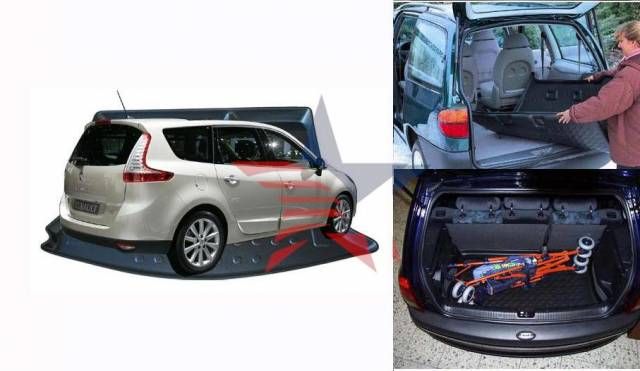 M-Flex SİYAH RENAULT GRAND SCENIC 3 KASA 2012 Bagaj Havuzu (5 Koltuk) 85h148