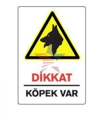 Automix Dikkat Köpek Var Dış Uyarı Levhası