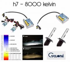 Cyclone H7 8000K Millenium DİJİTAL Xenon Aydınlatma Kiti 012191
