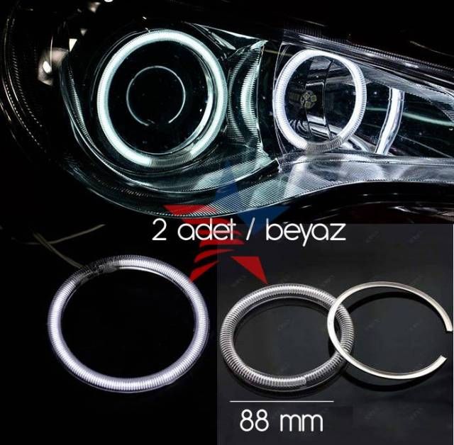 ModaCar Akrilik 88 mm Beyaz Angel Eye 610074