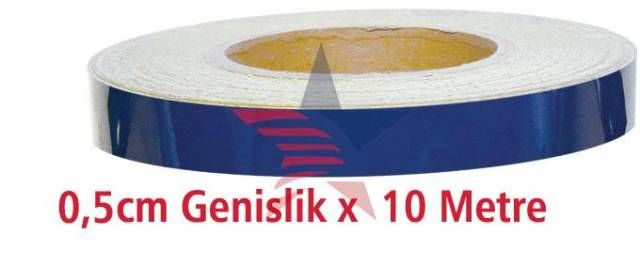 ModaCar Fosfor Reflektiv Bant 0,5 cm x 10 Mt Mavi 540060