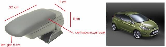 M-COMFORT FORD Fiesta 2008 >> GRİ 4 Fonksiyonlu Kolçak 30c001